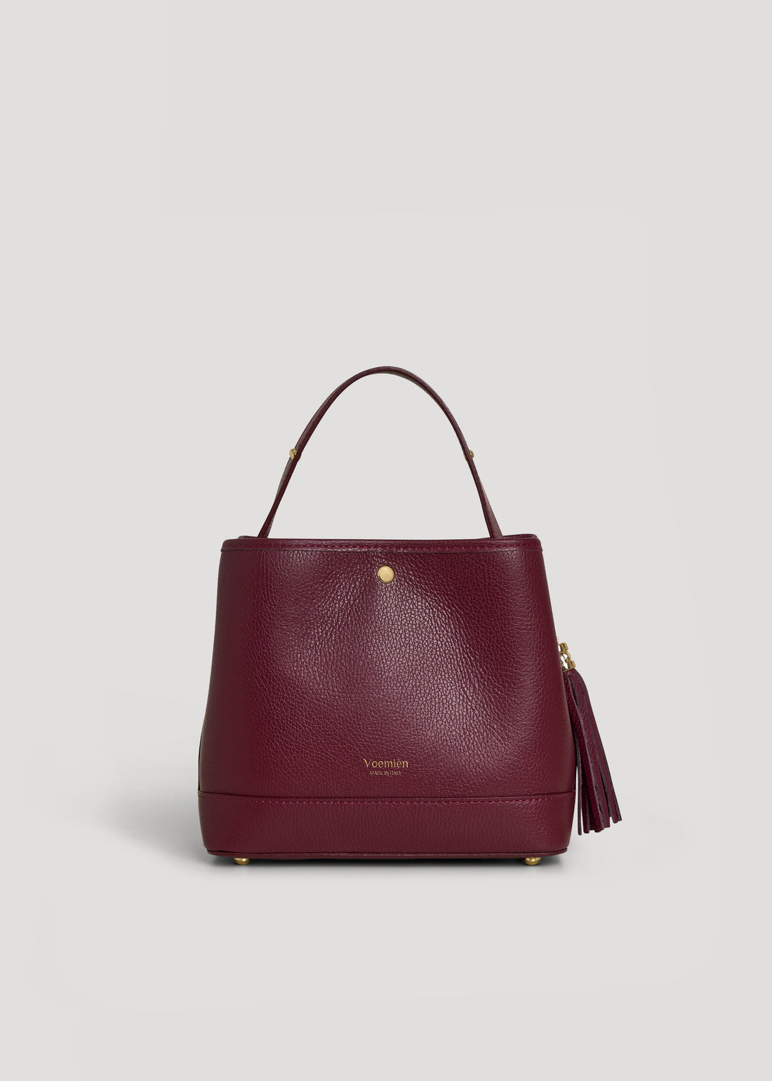 Kendy Bag in Burgundy Dollar Leather