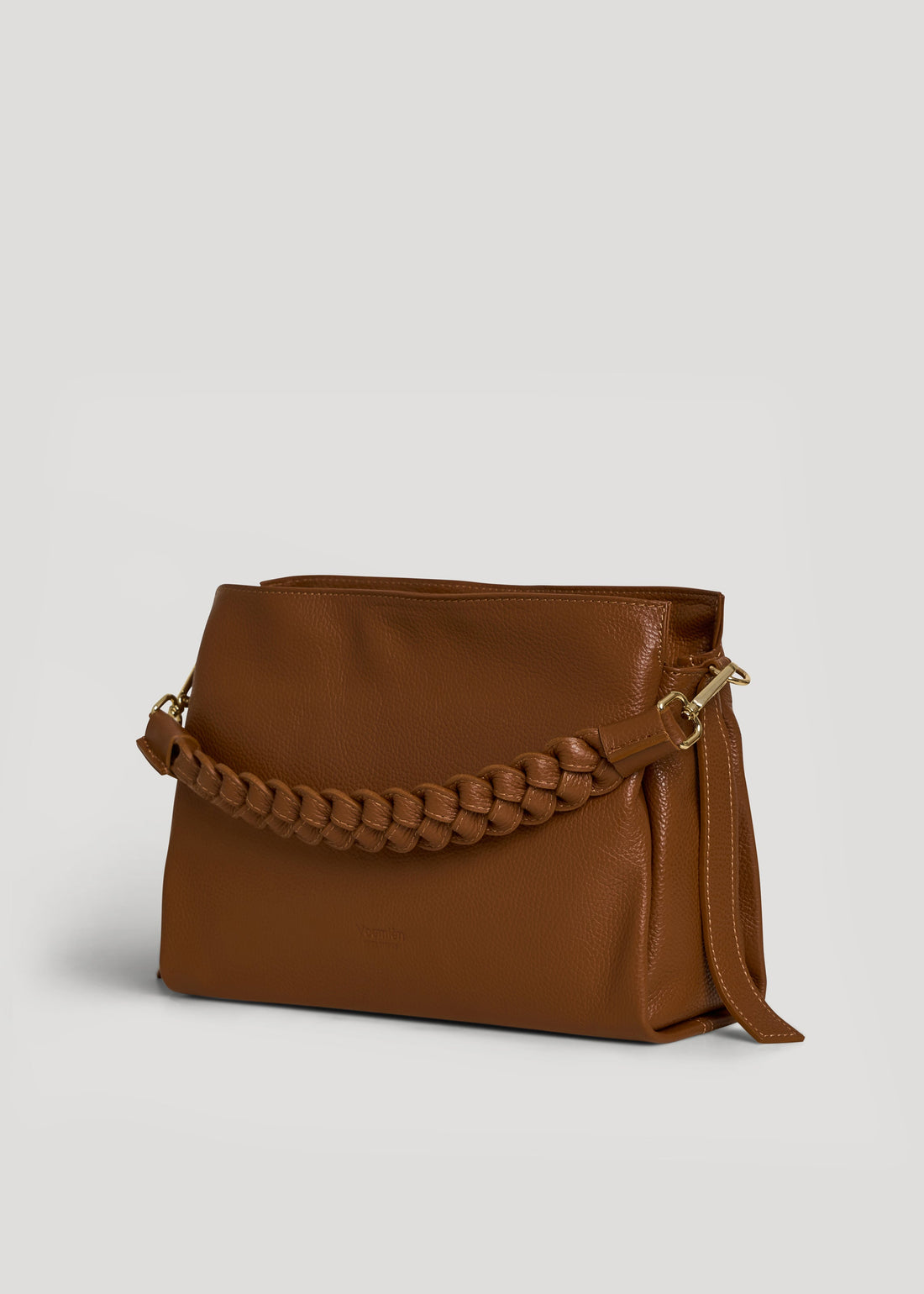 Braid Bag in Tan Dollar Leather