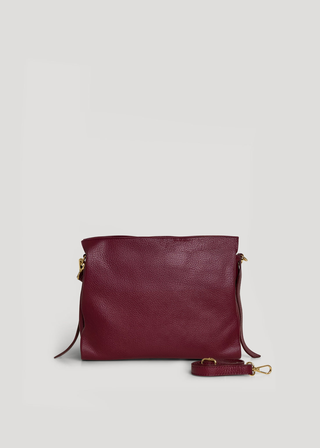 Braid Micro Bag in Burgundy Dollar Leather