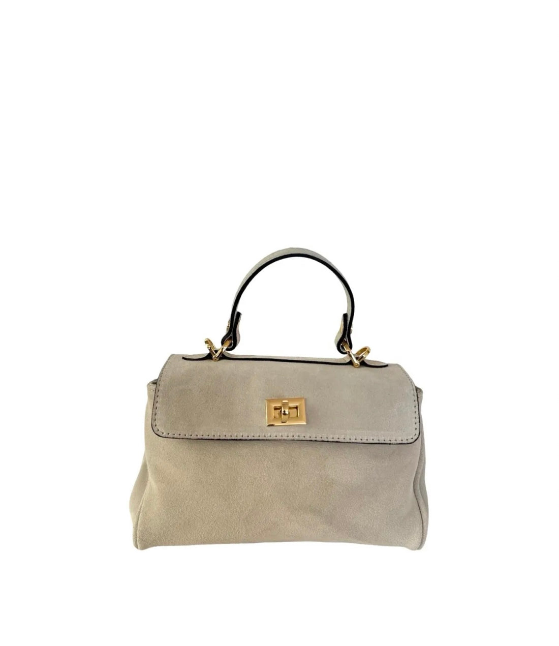 Mimi Bag in Suede Beige