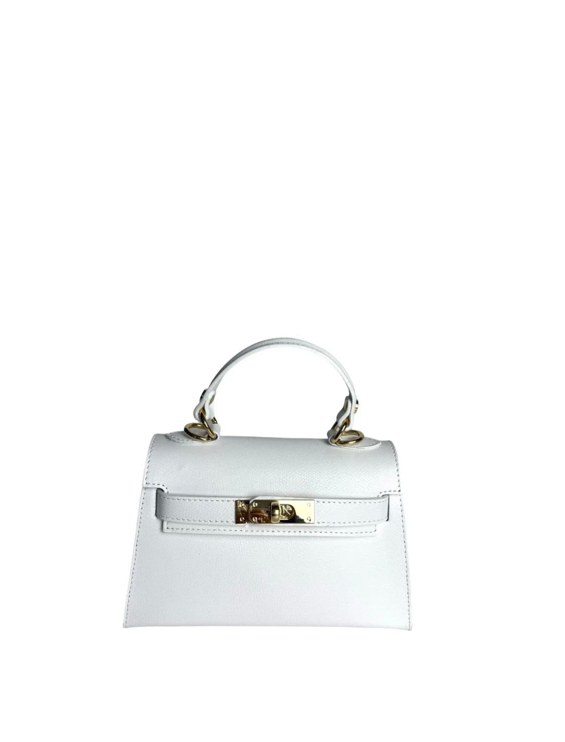 Borsa Lola in pelle Dollar White