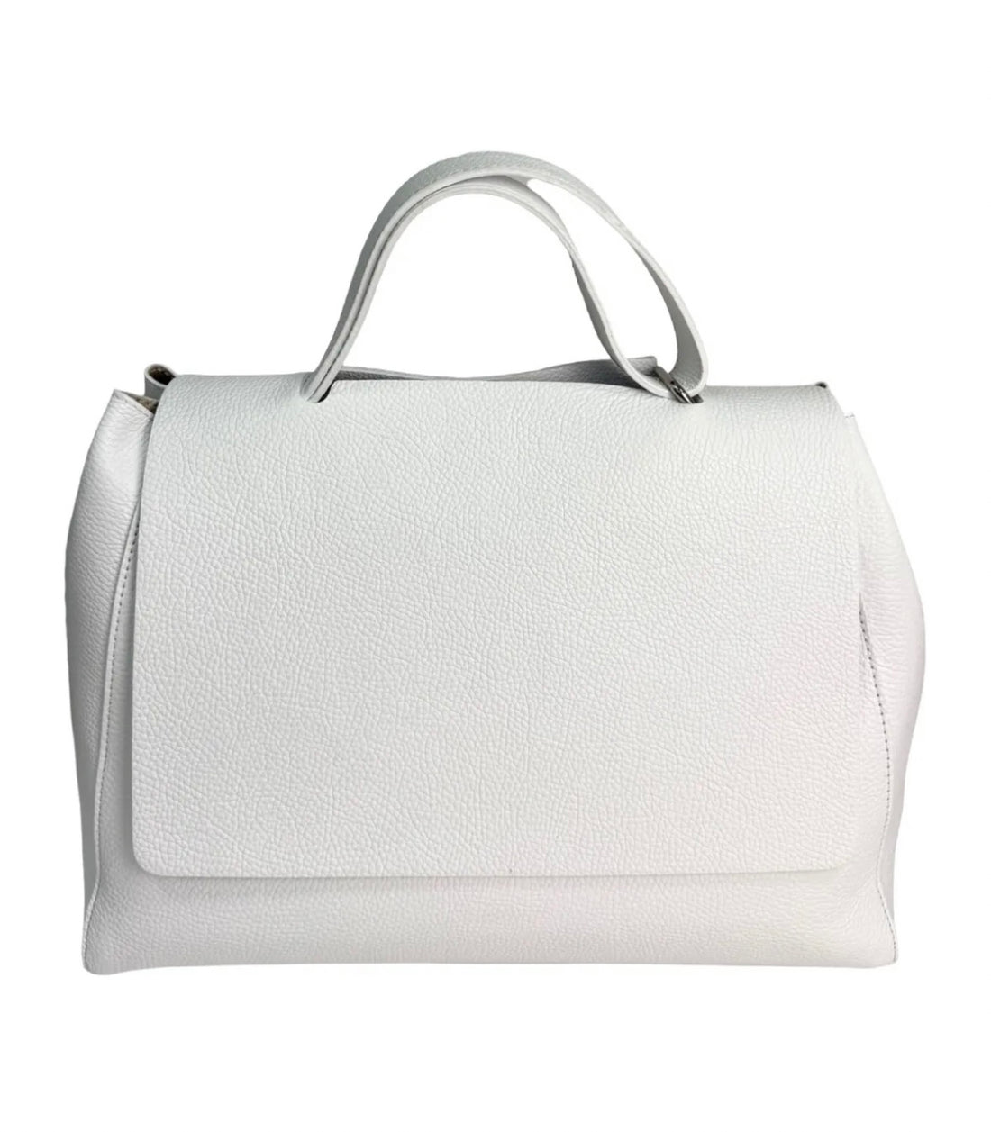 Clarissa Bag in Dollar Leather White