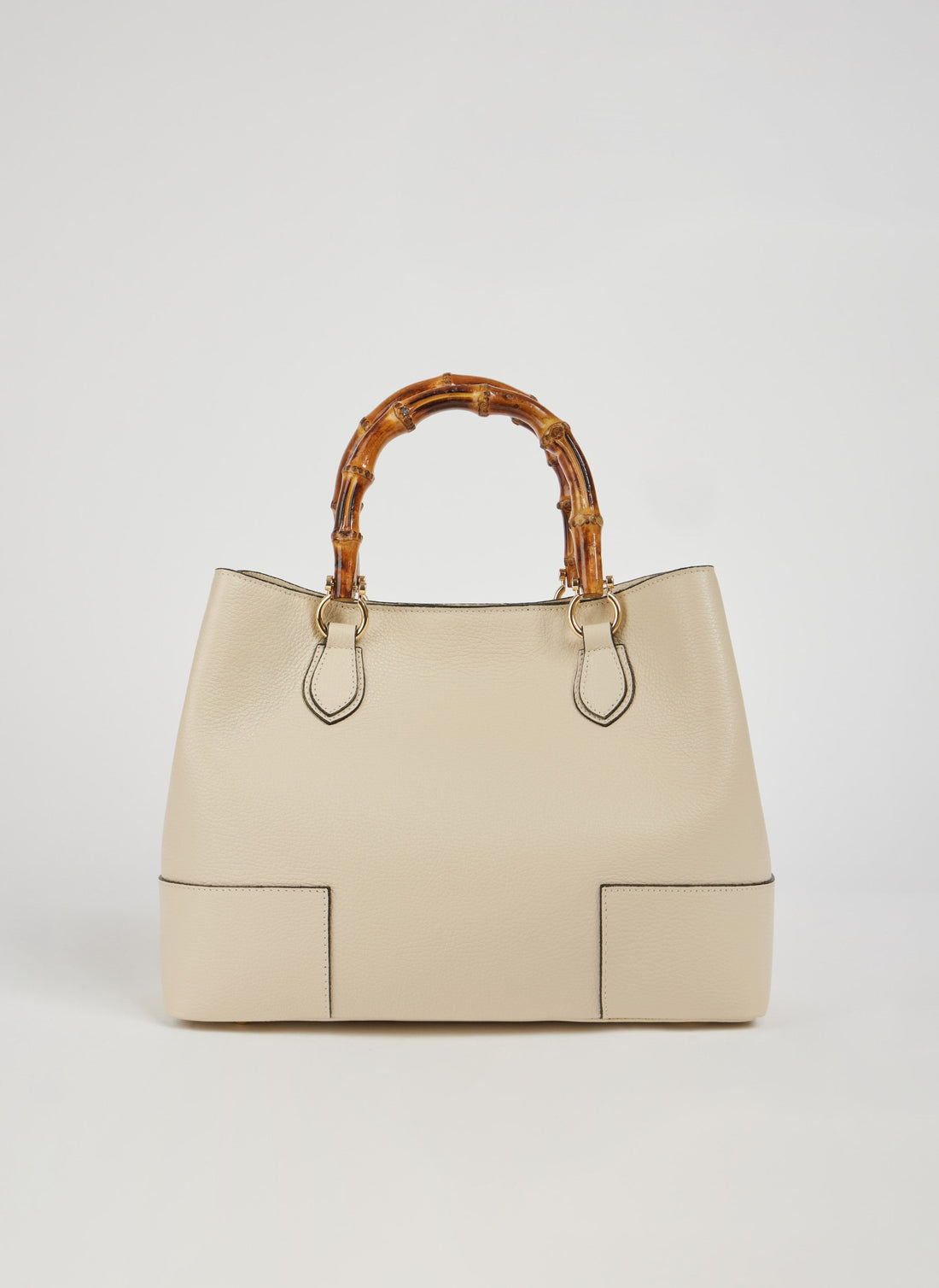 Bamboo Babe Bag in Beige Dollar Leather