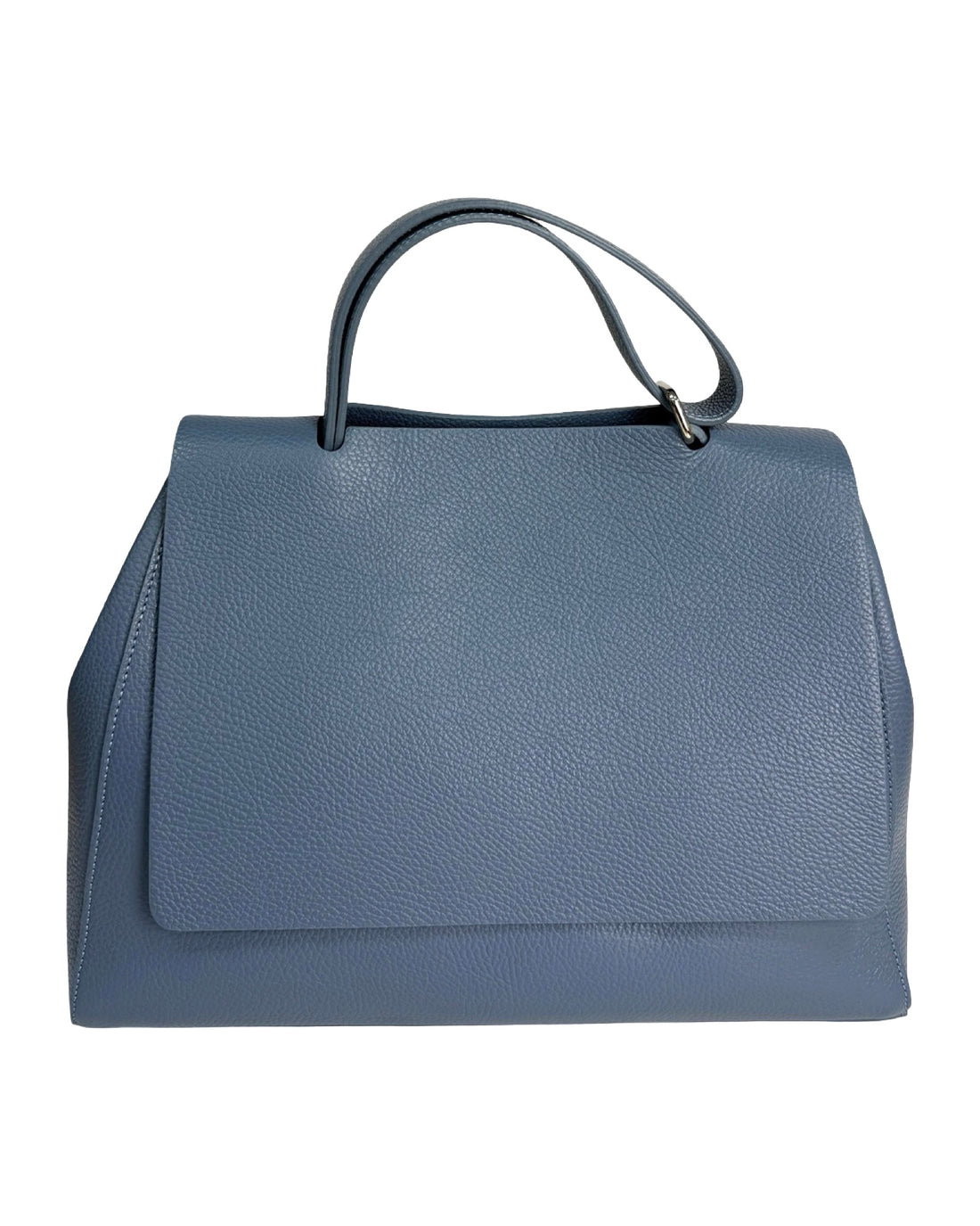 Clarissa Bag in Dollar Leather Blue Navy