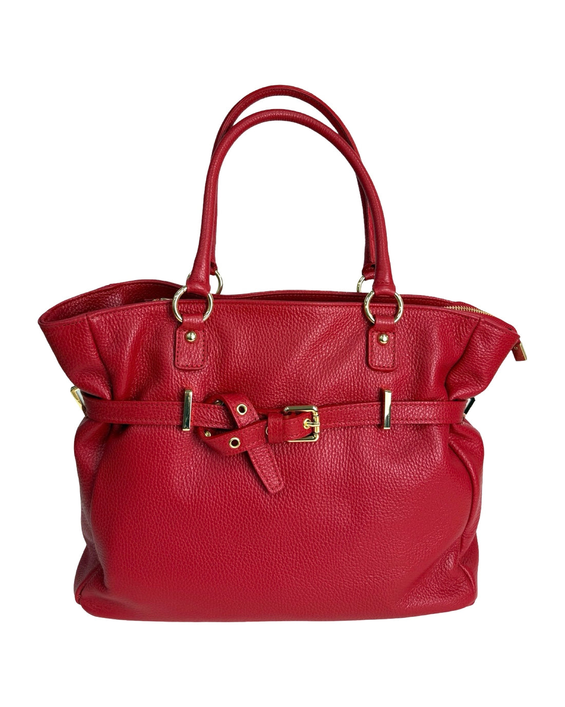Vittoria Bag in Dollar Leather Red