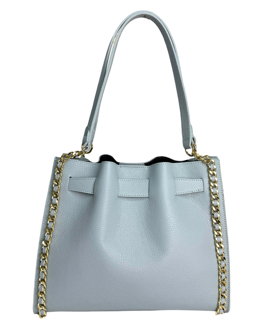 Aurora Bag in Dollar Leather Sky Blue