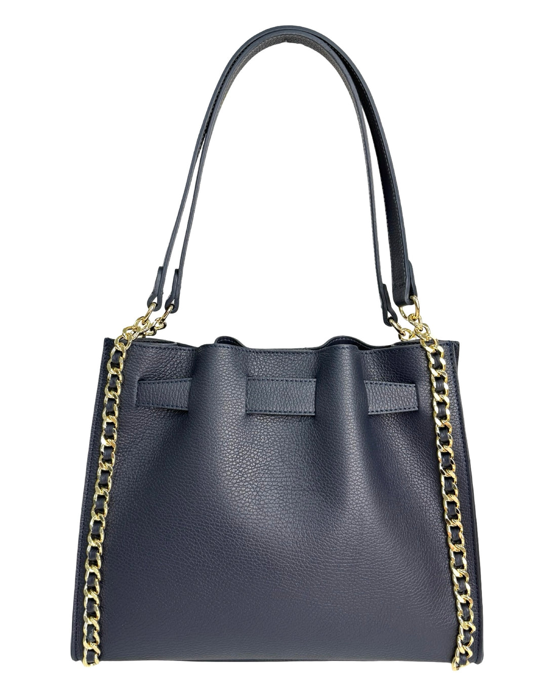 Aurora Bag in Dollar Leather Blue Navy