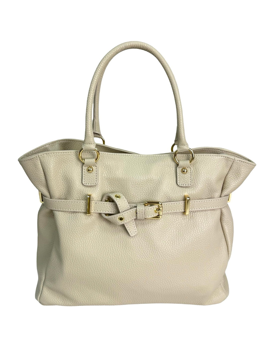 Vittoria Bag in Dollar Leather Beige