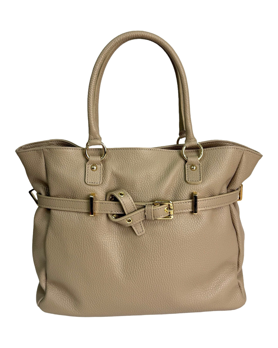 Vittoria Bag in Dollar Leather Taupe