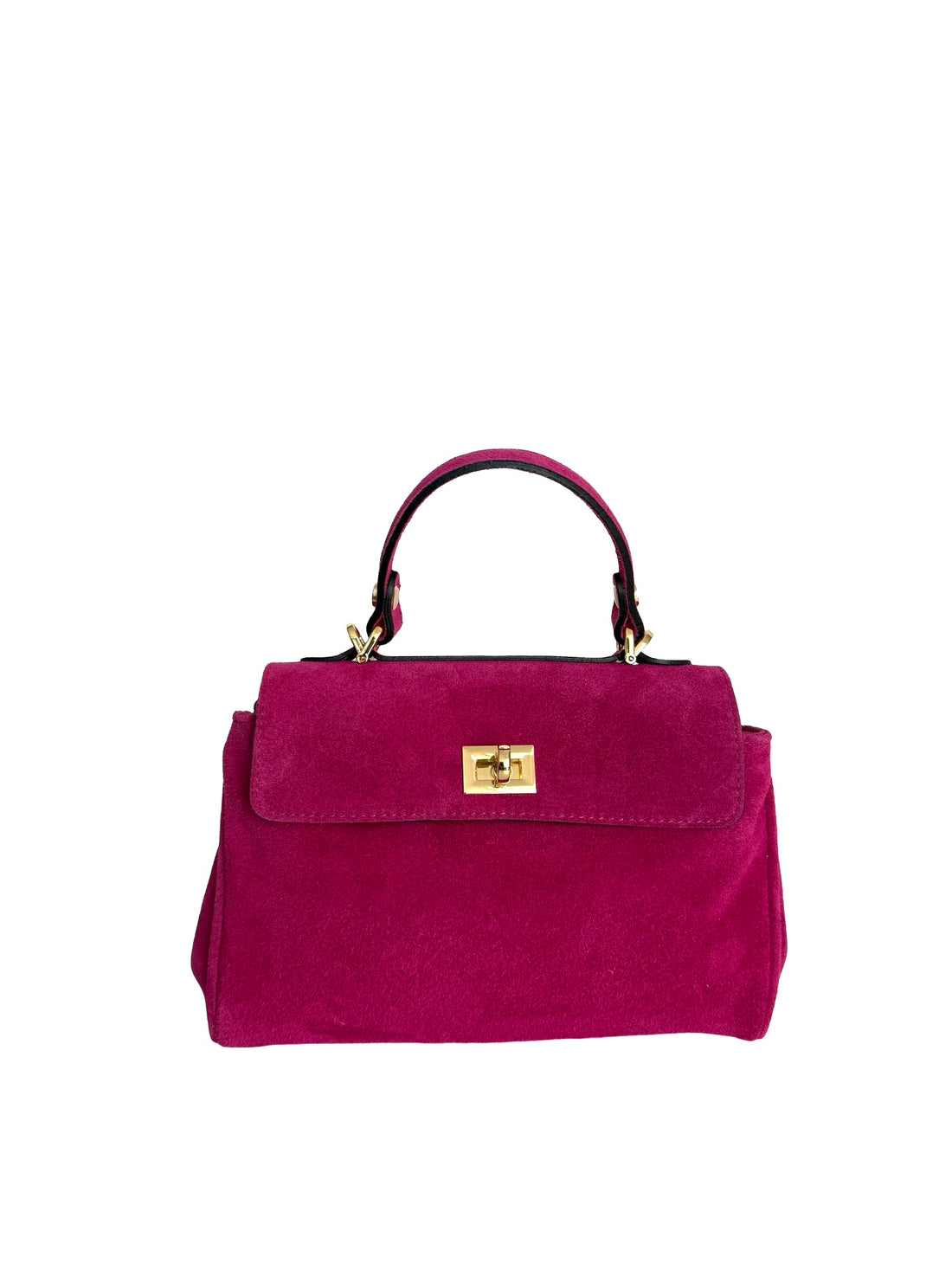 Borsa Mimi in pelle scamosciata Fuxya