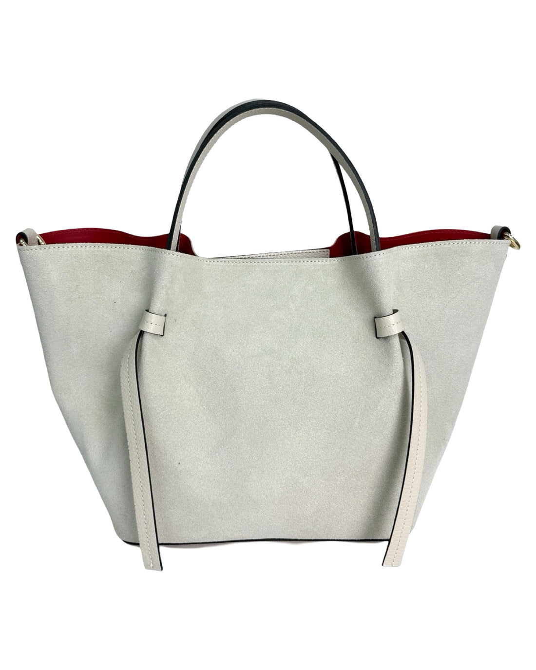 Liora Bag in Suede White