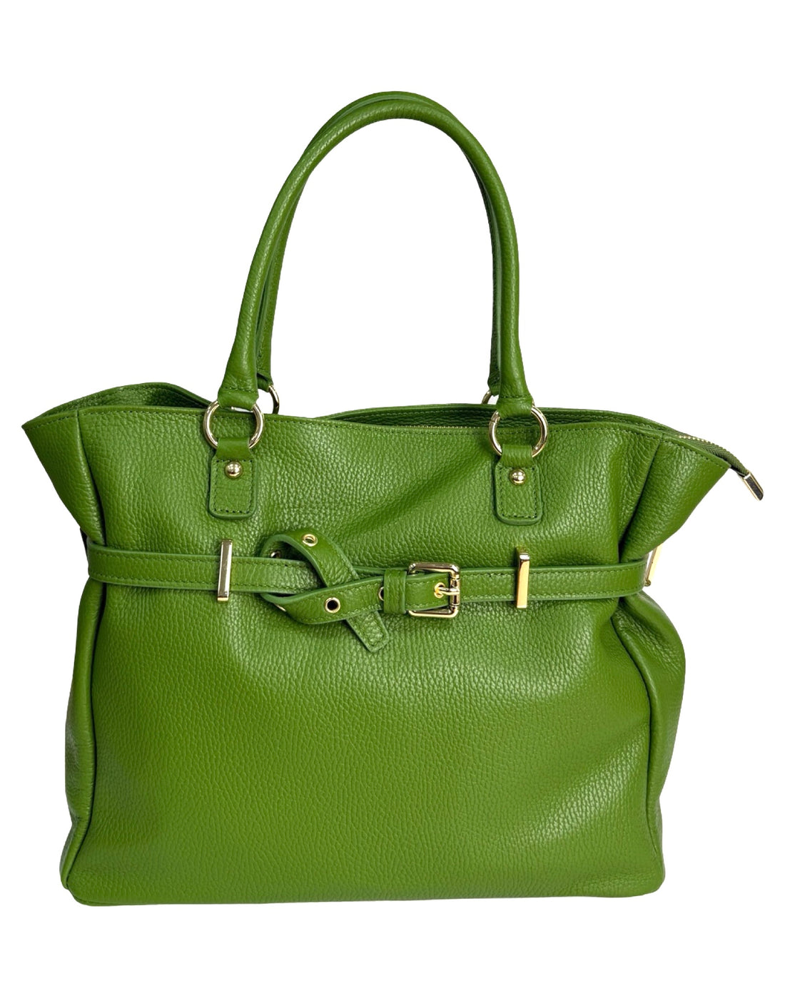 Borsa Vittoria in pelle di dollaro verde