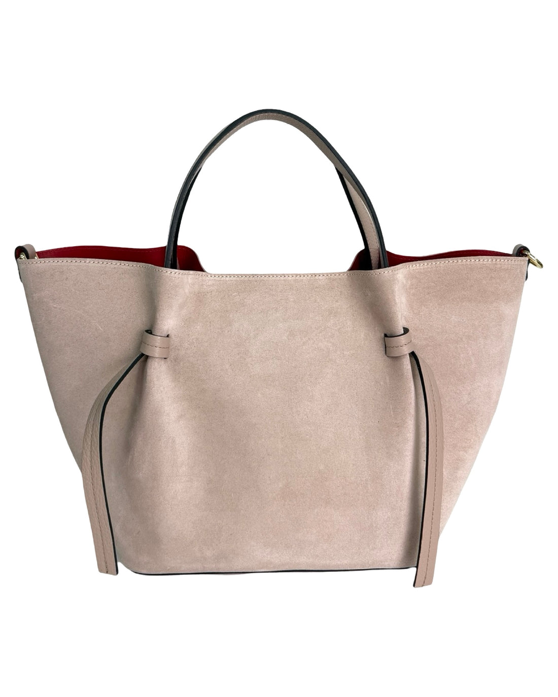 Liora Bag in Suede Cipria