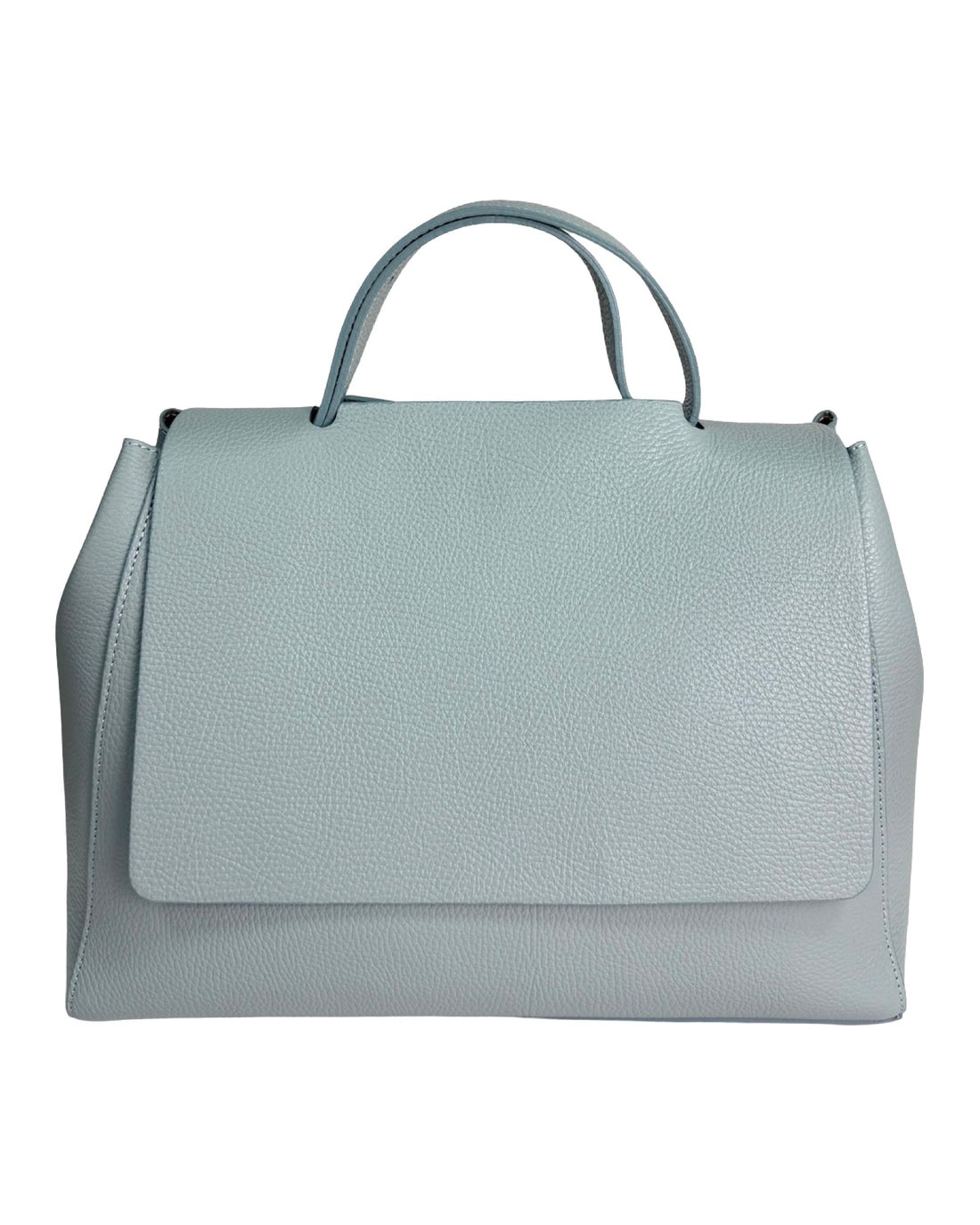 Clarissa Bag in Dollar Leather Sky Blue