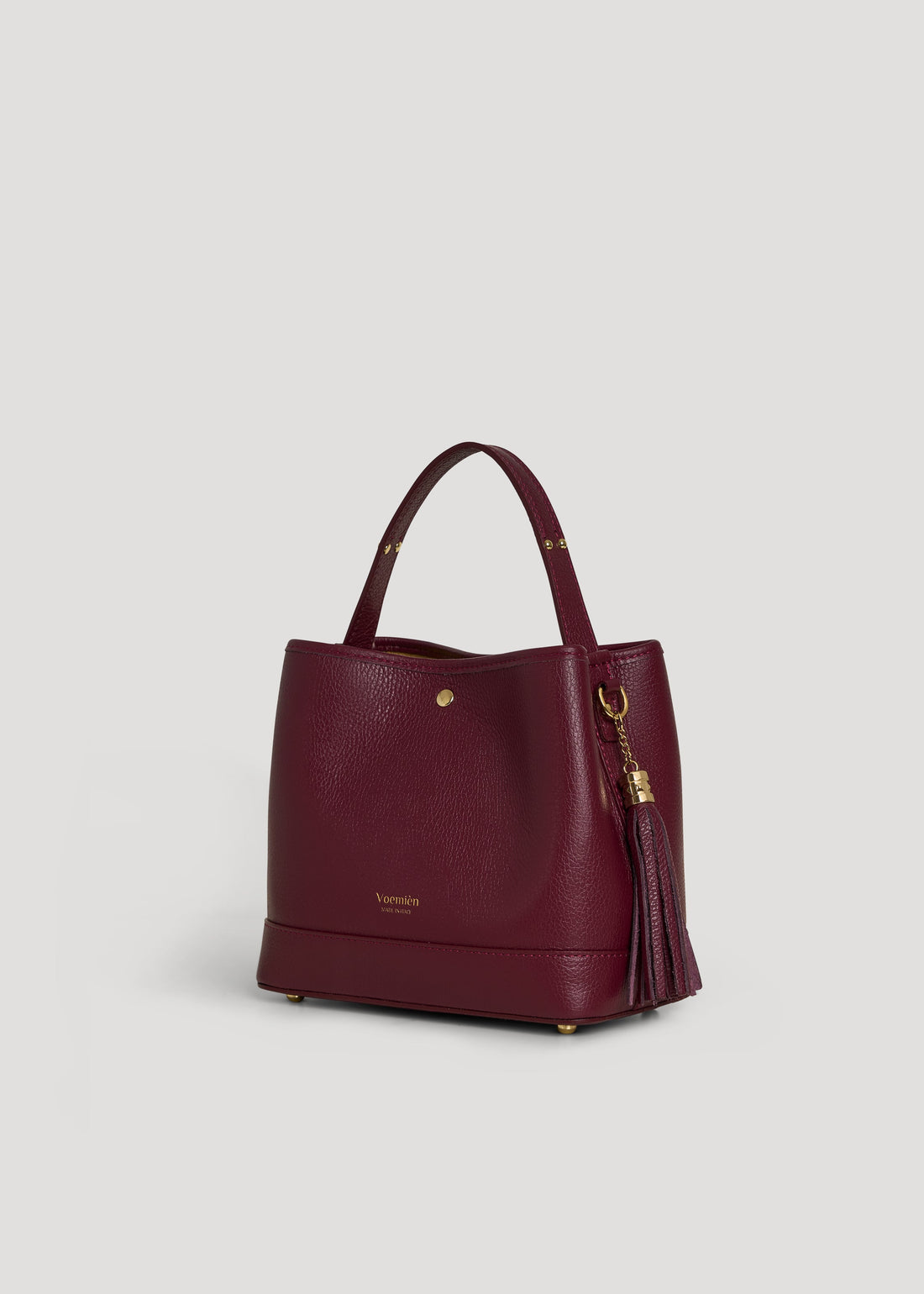 Kendy Bag in Burgundy Dollar Leather