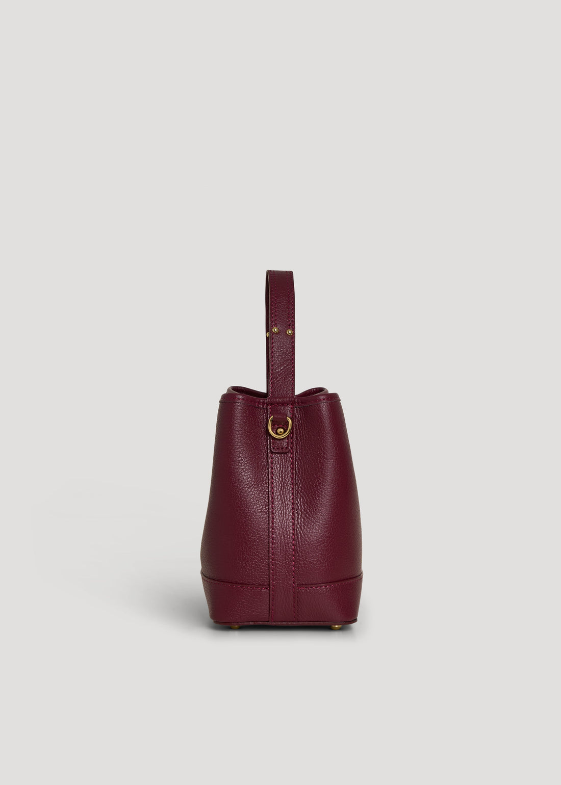 Kendy Bag in Burgundy Dollar Leather