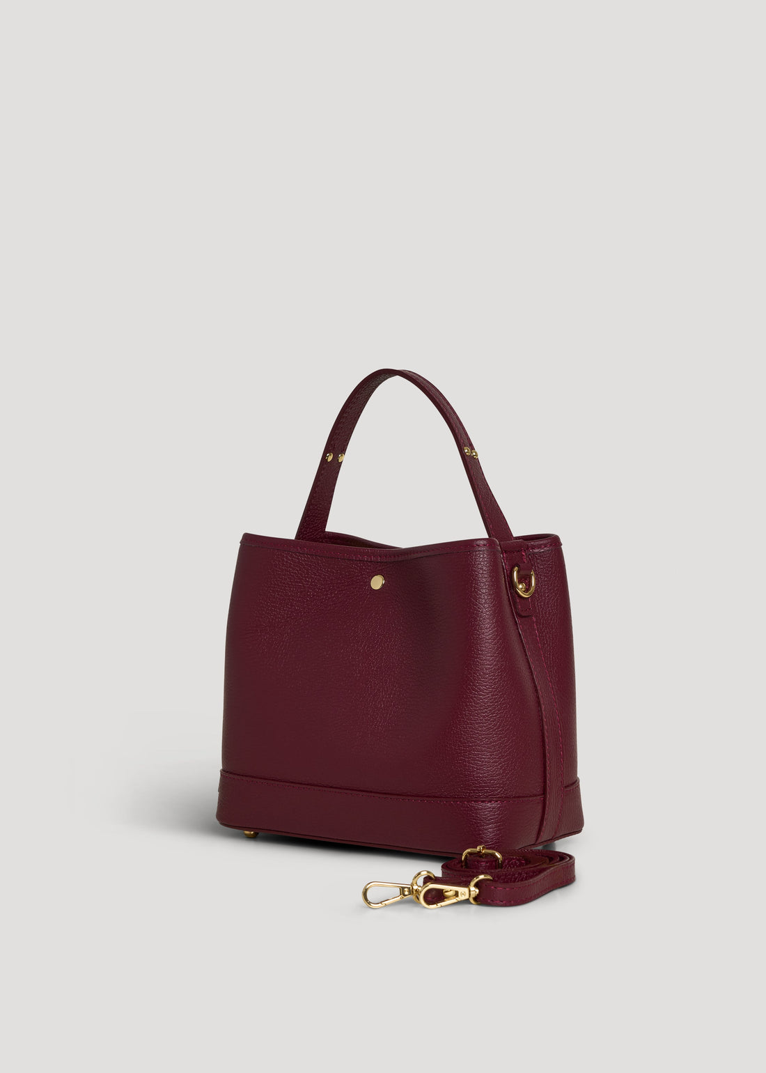 Kendy Bag in Burgundy Dollar Leather
