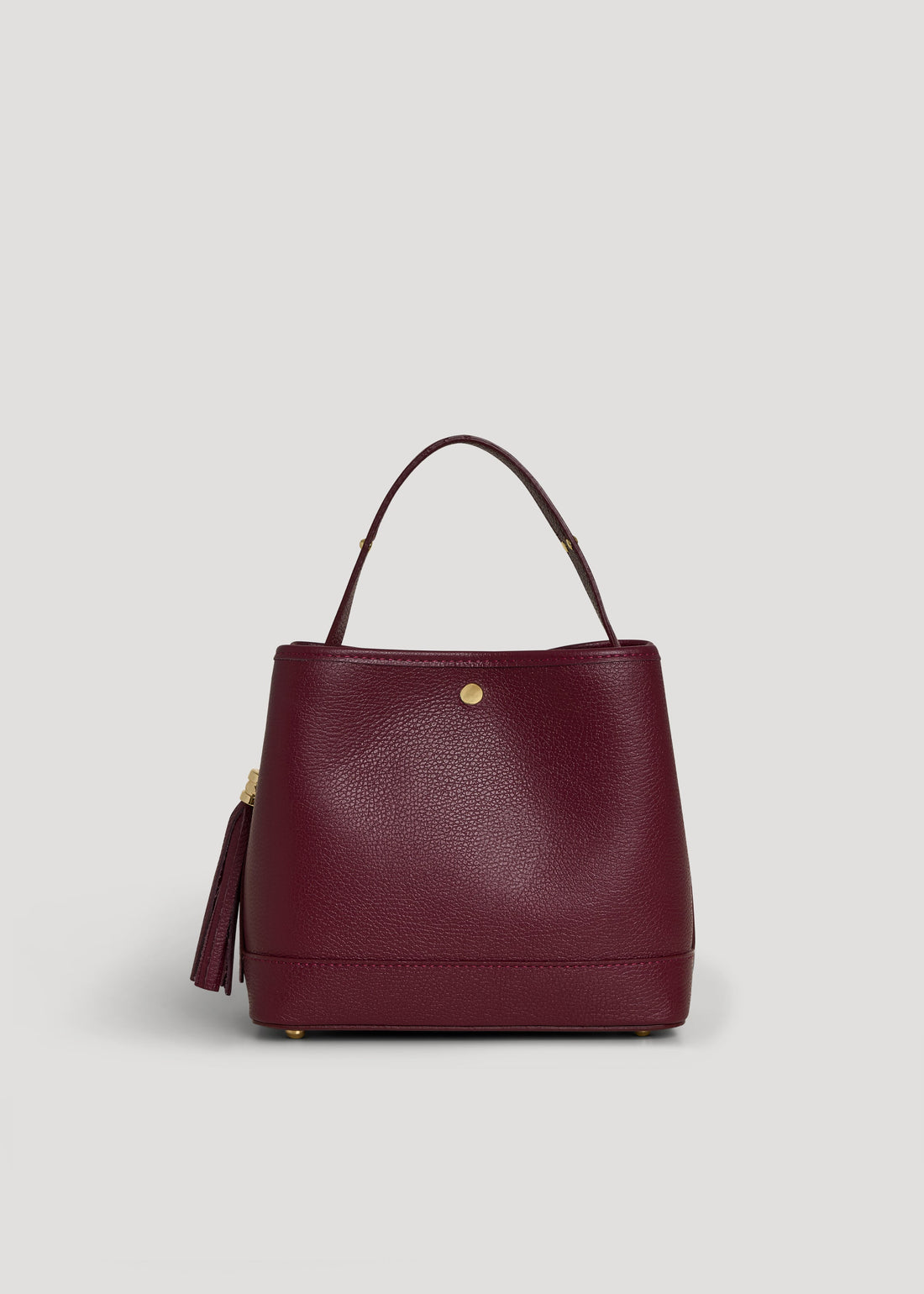 Kendy Bag in Burgundy Dollar Leather