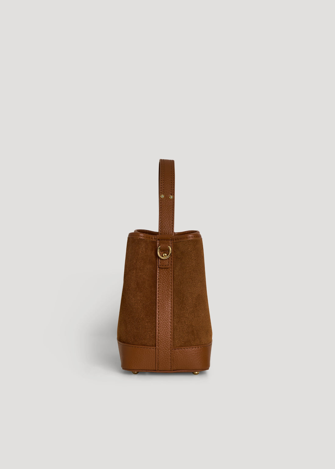 Kendy Bag in Tan Suede and Dollar Leather