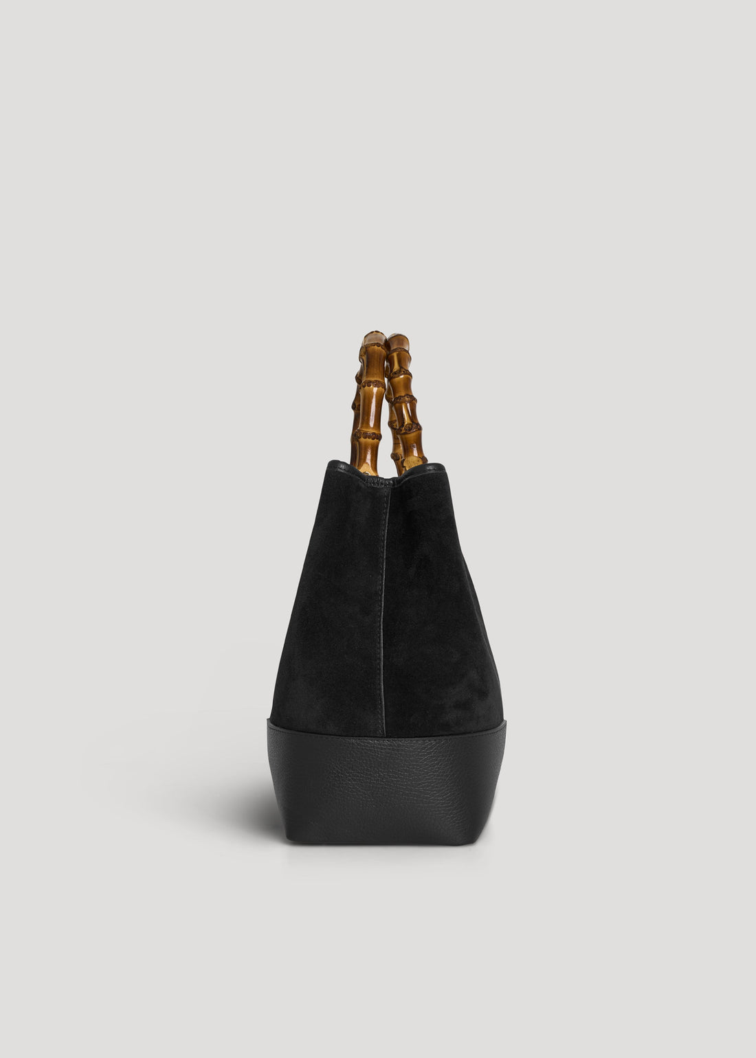 Borsa Bamboo Babe in Camoscio e Pelle Nera