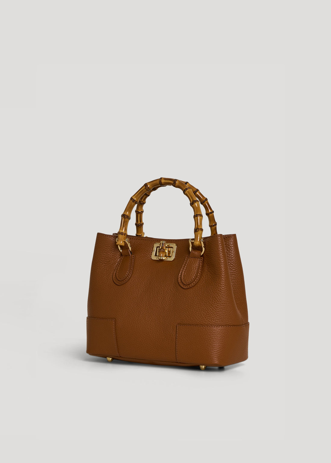 Bamboo Babe Micro bag in Tan Dollar Leather