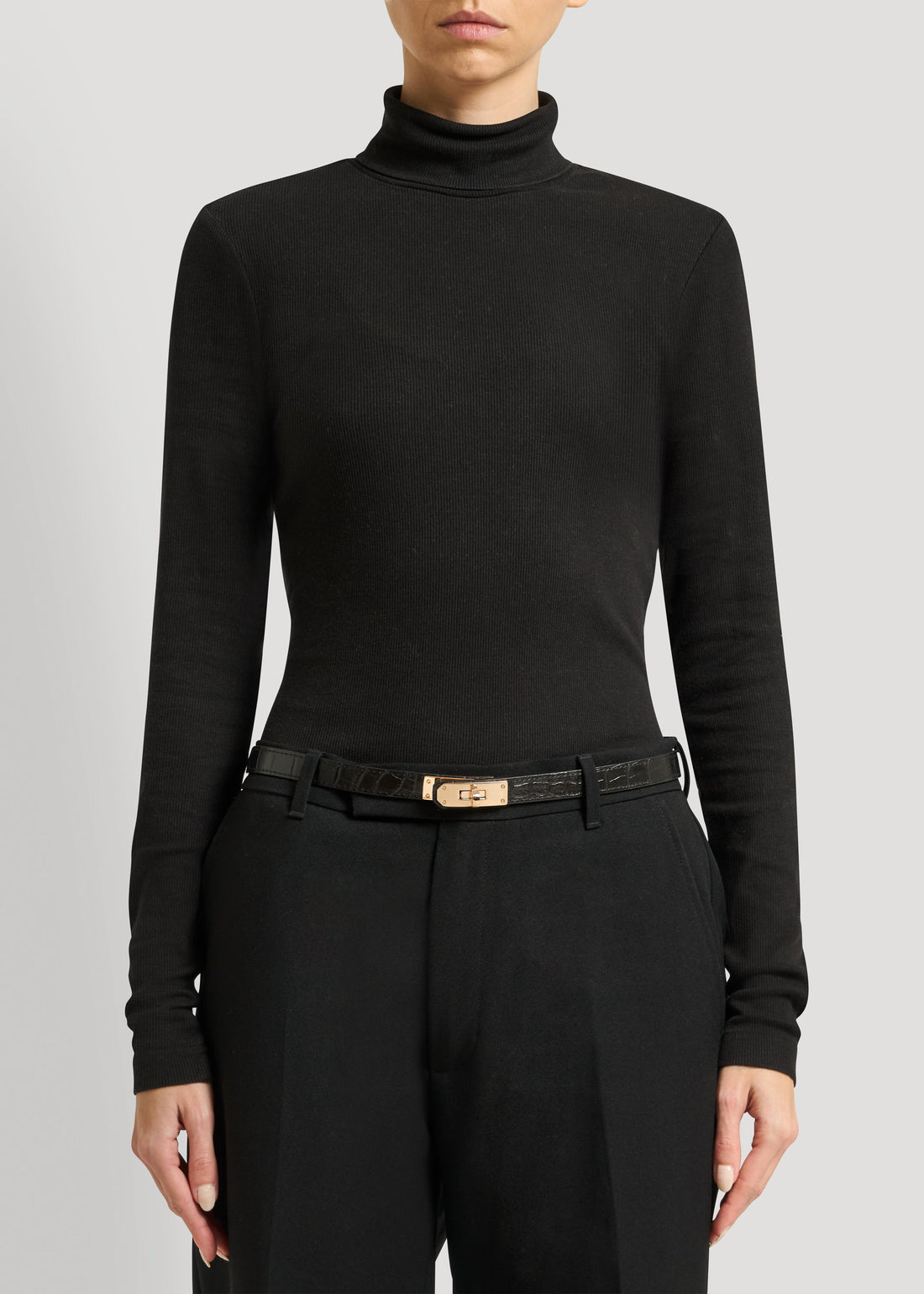 Limited Edition Belt in Black Coco Leather