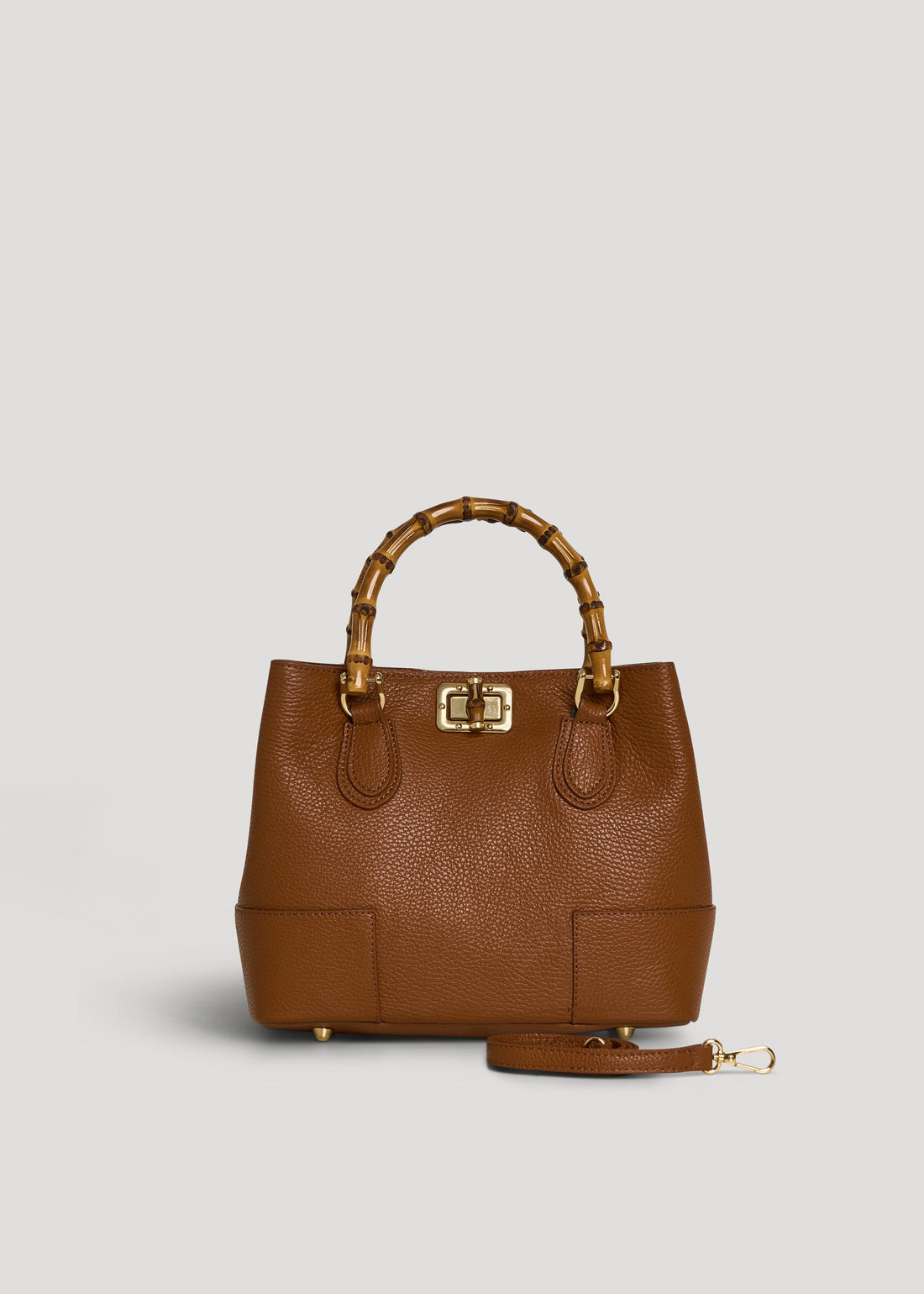 Bamboo Babe Micro bag in Tan Dollar Leather