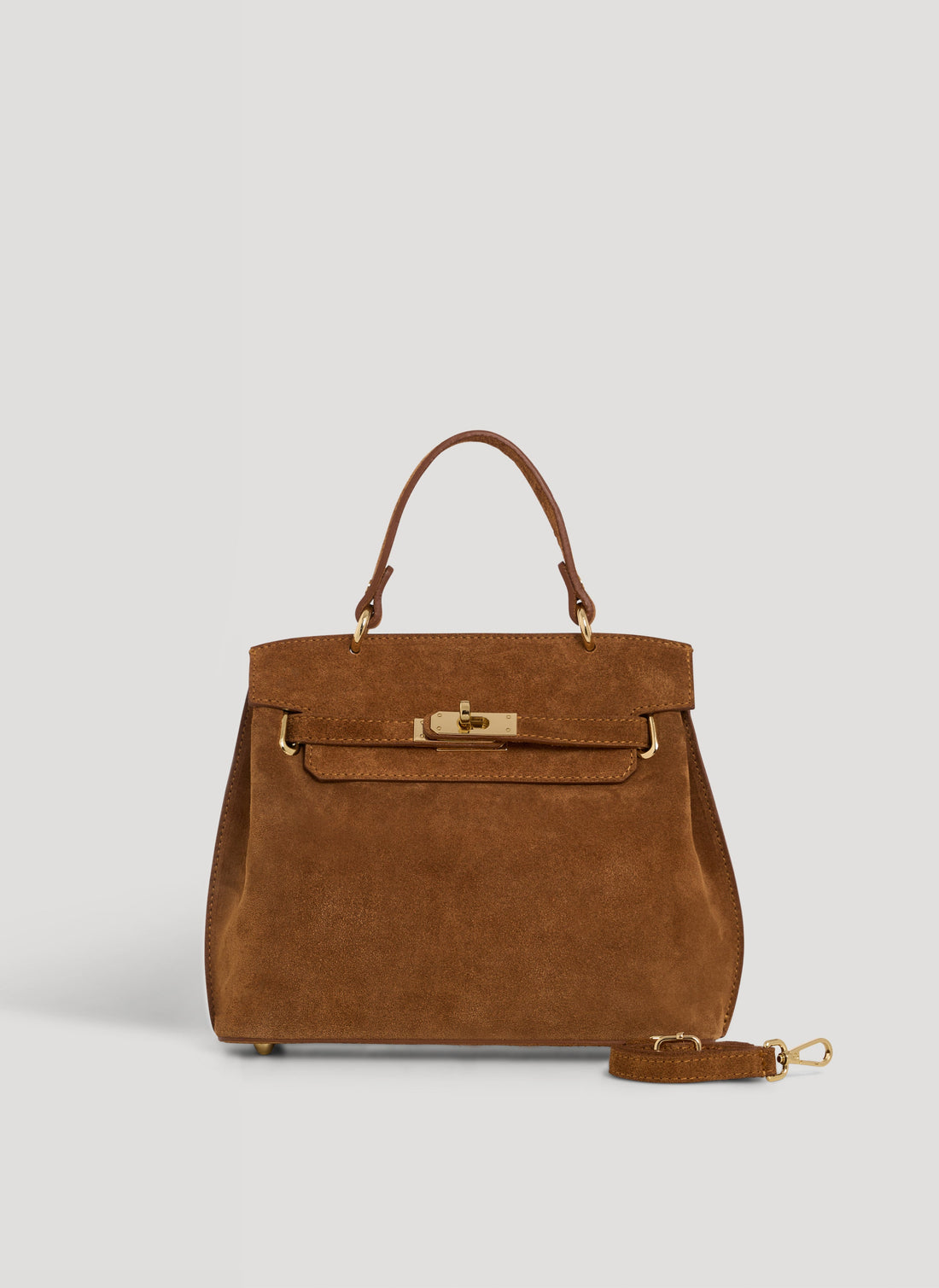 Giselle Bag in Tan Suede