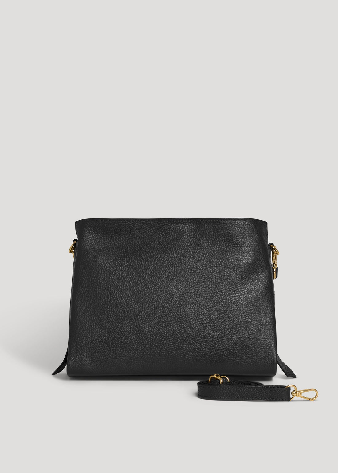 Black Dollar Leather Braid Bag