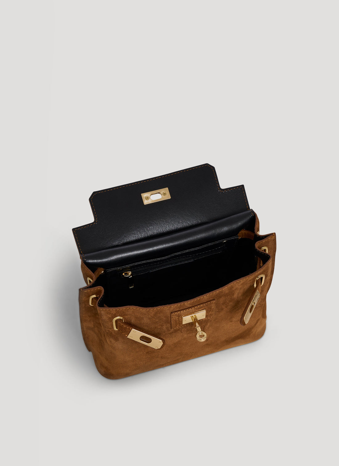 Giselle Bag in Tan Suede