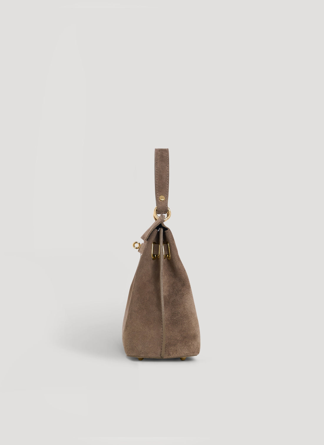 Giselle Bag in Taupe Suede