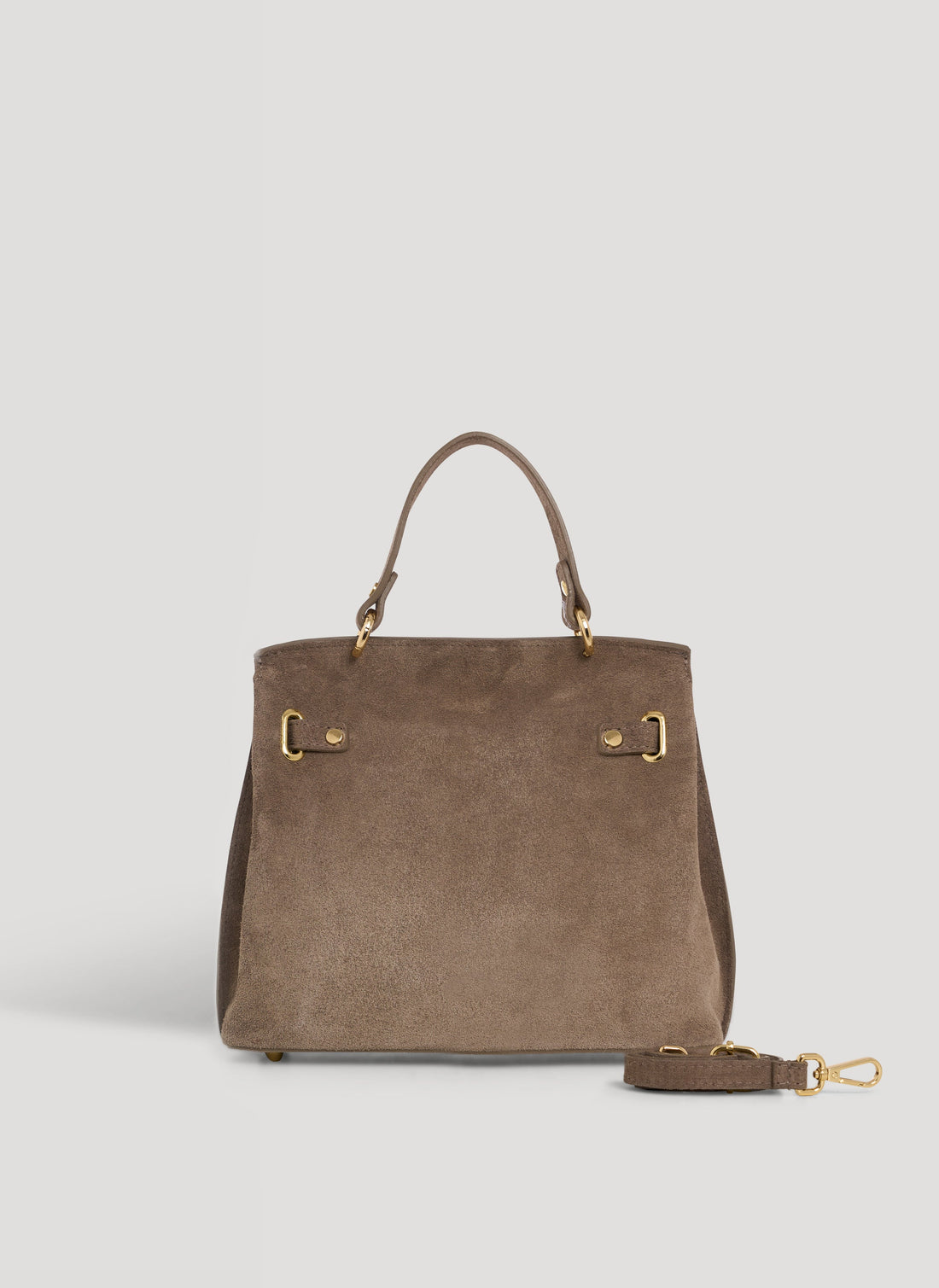 Giselle Bag in Taupe Suede
