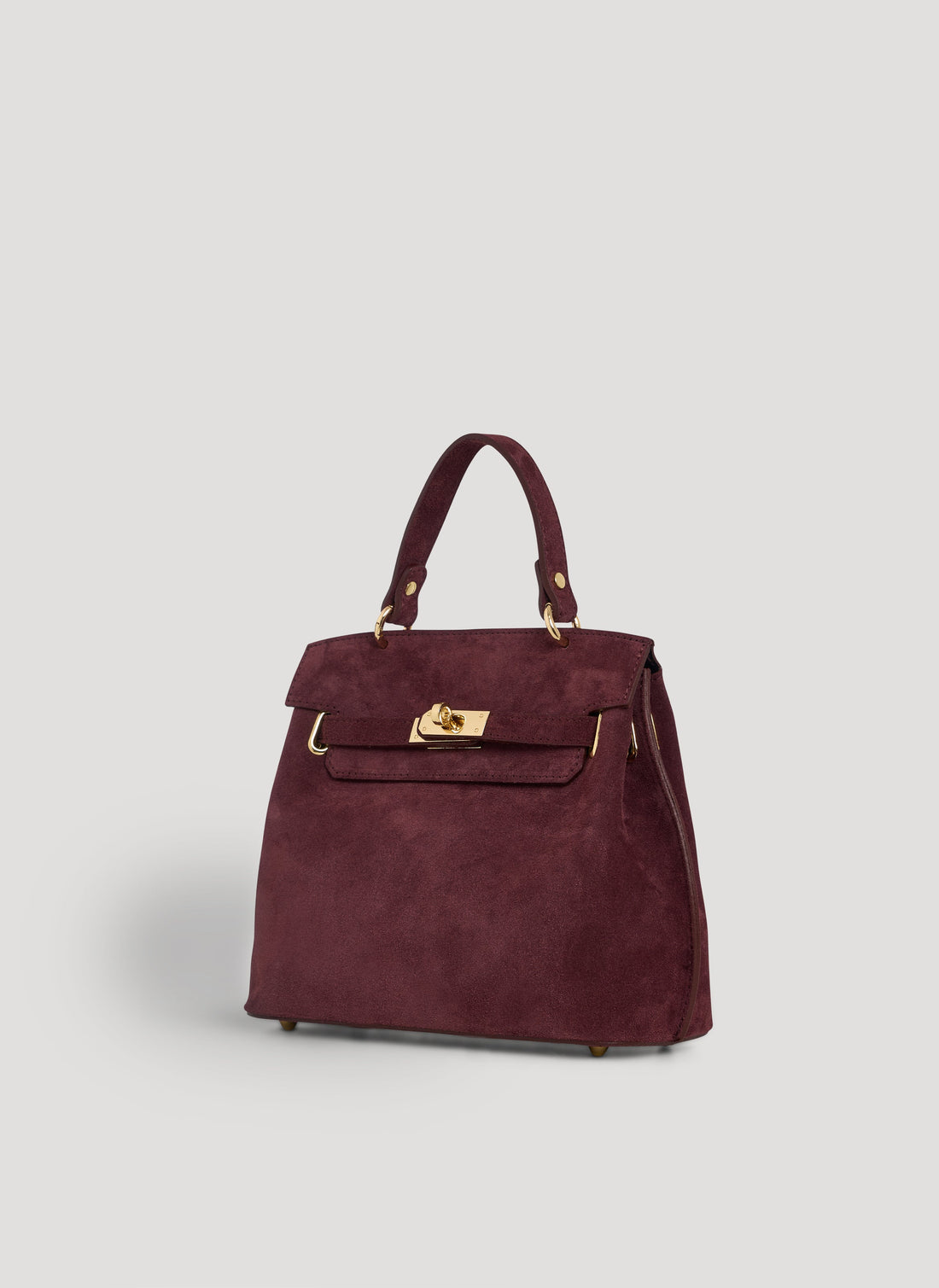 Giselle Bag in Burgundy Suede
