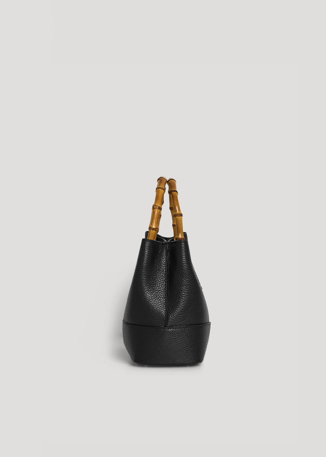 Bamboo Babe Micro Bag in Black Dollar Leather