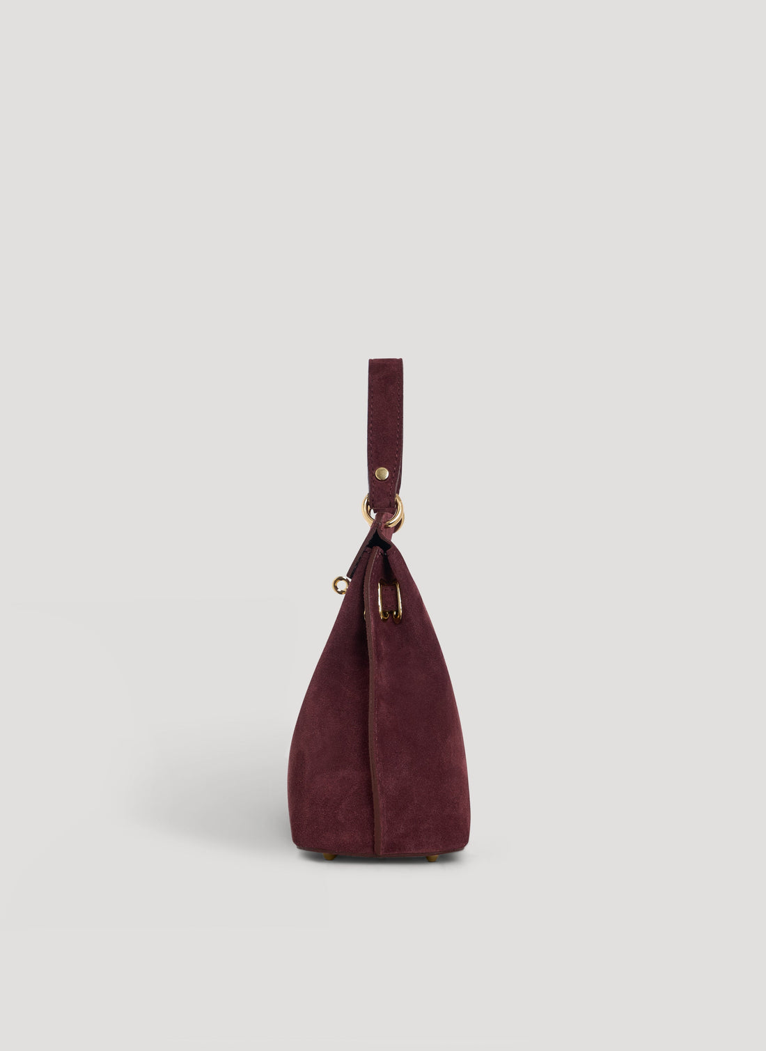 Giselle Bag in Burgundy Suede