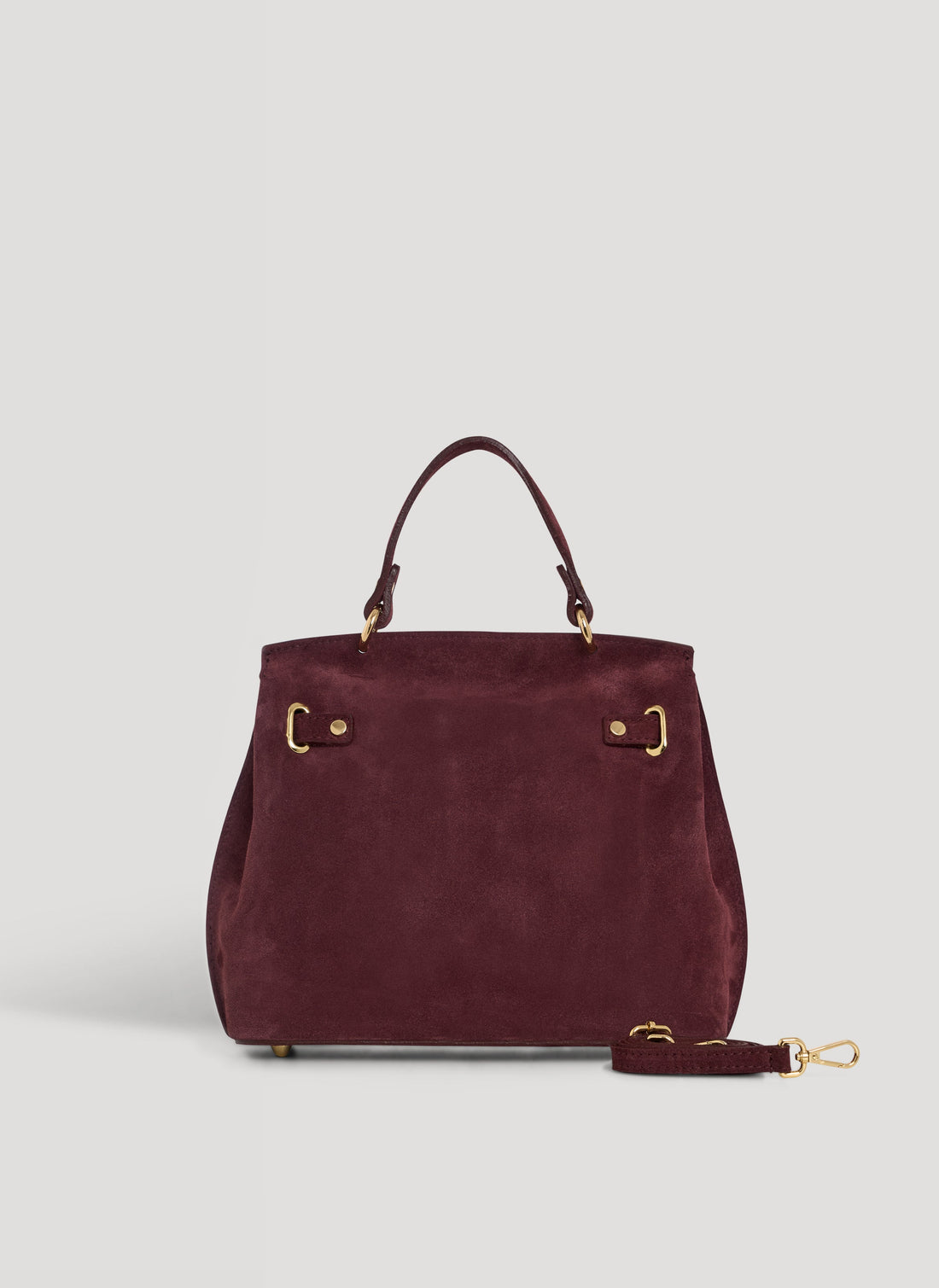 Giselle Bag in Burgundy Suede