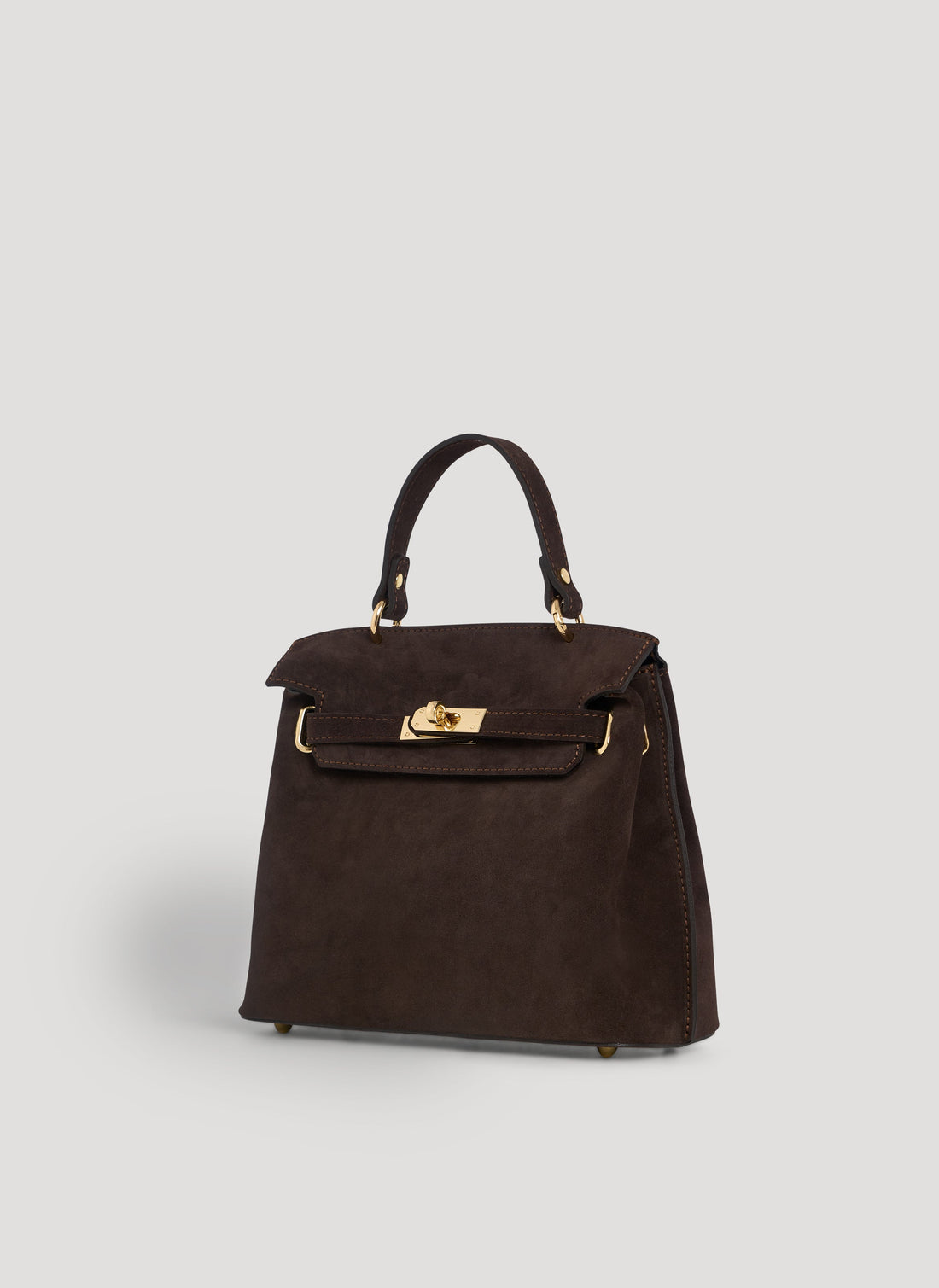 Giselle Bag in Dark Brown Suede