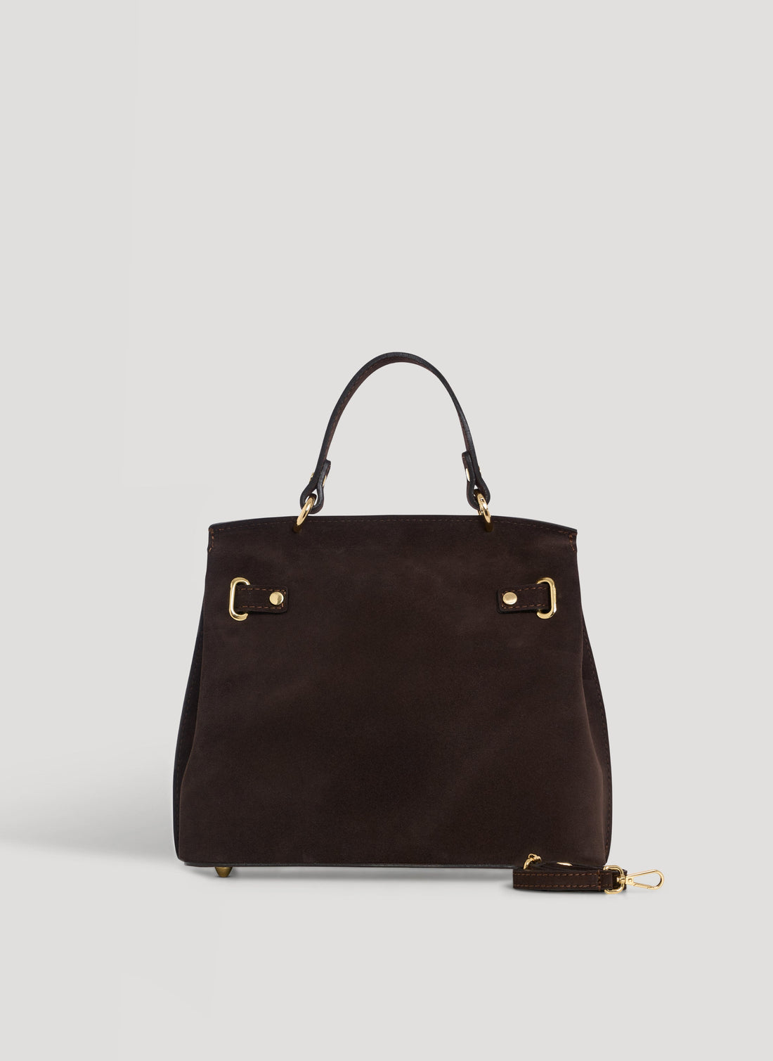 Giselle Bag in Dark Brown Suede