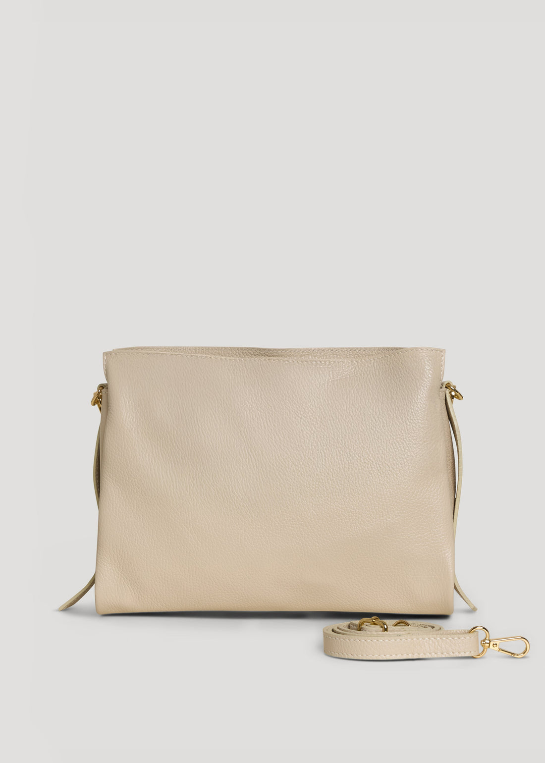 Beige Dollaro Leather Braid Bag