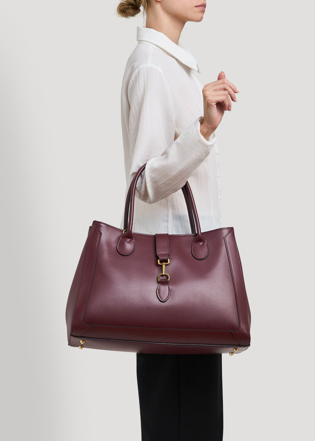 Chloe Bag in Burgundy Brushed Leather