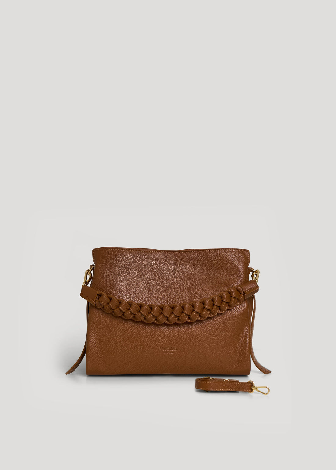 Braid Micro Bag in Dollaro Cuoio Leather