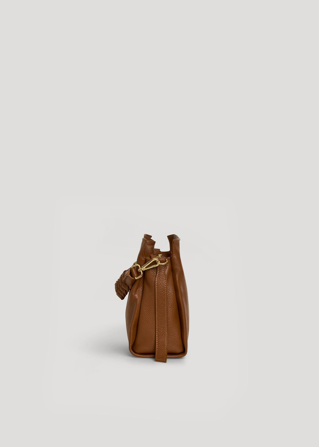 Braid Micro Bag in Dollaro Cuoio Leather
