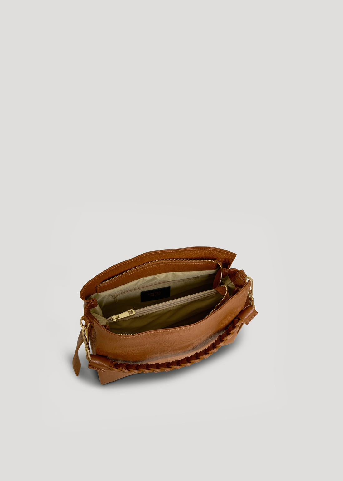 Braid Micro Bag in Dollaro Cuoio Leather