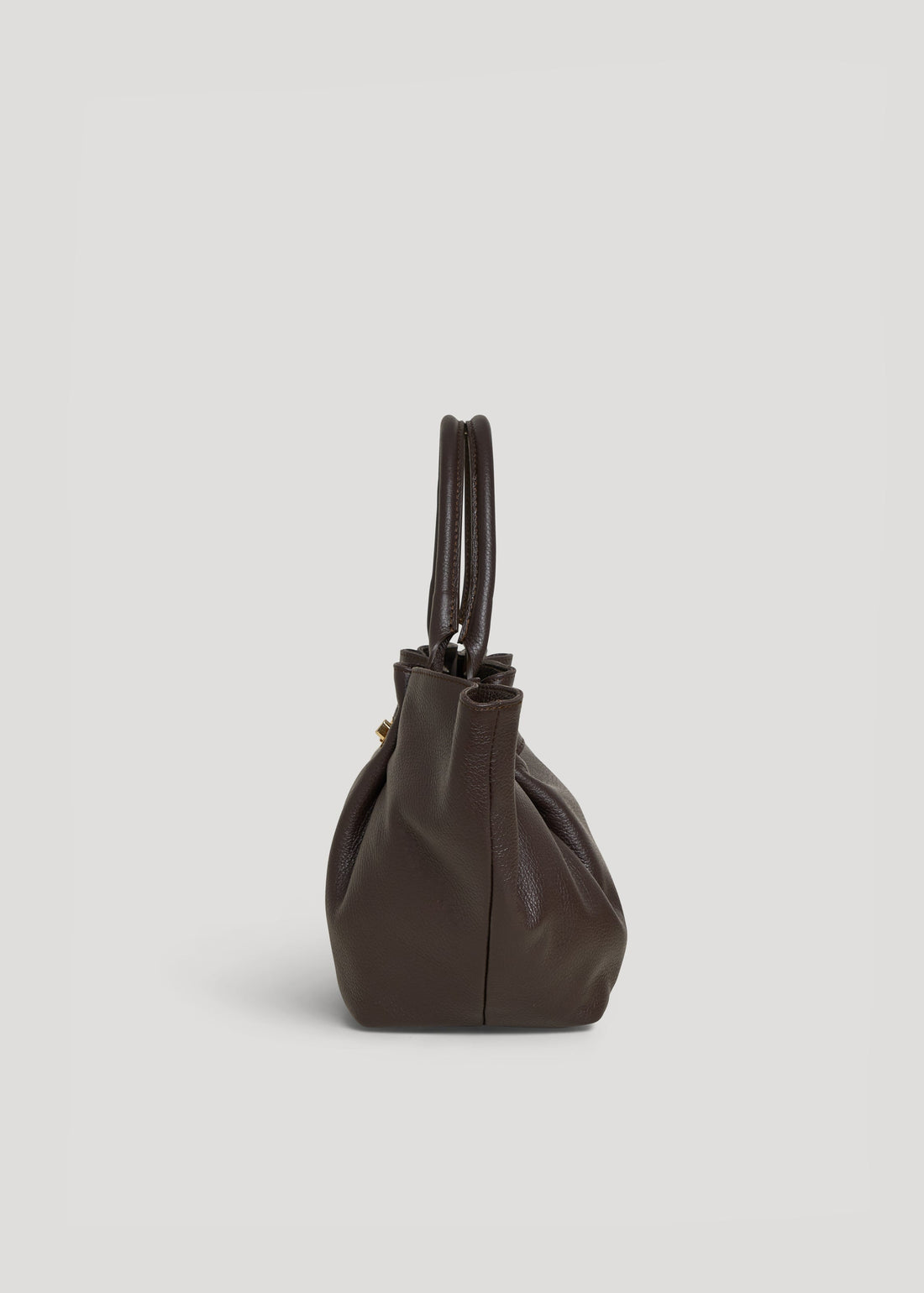 Charlène Bag in Dark Brown Togo Leather