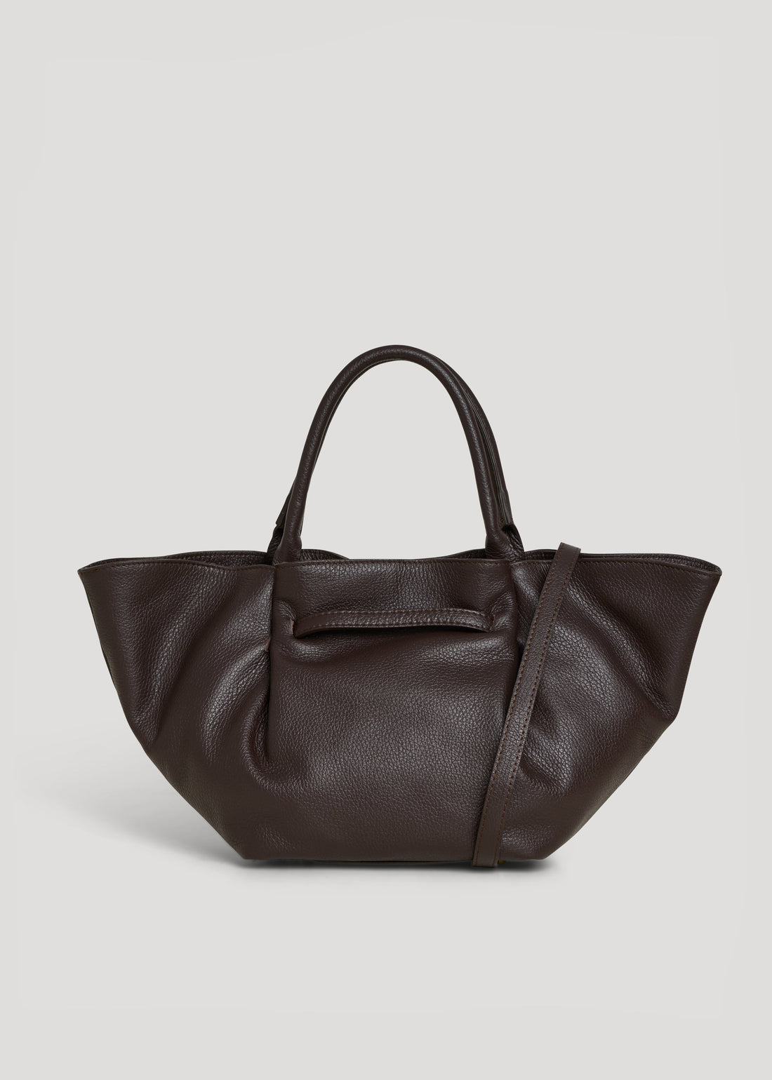 Charlène Bag in Dark Brown Togo Leather