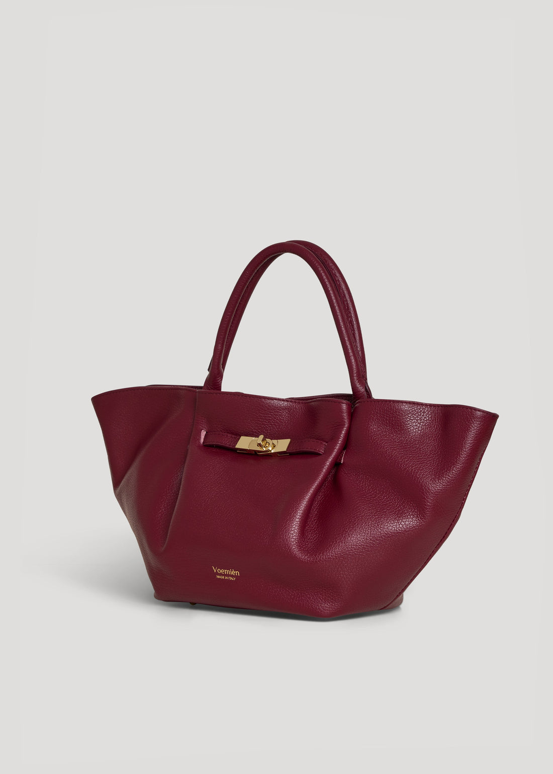 Charlène Bag in Burgundy Togo Leather