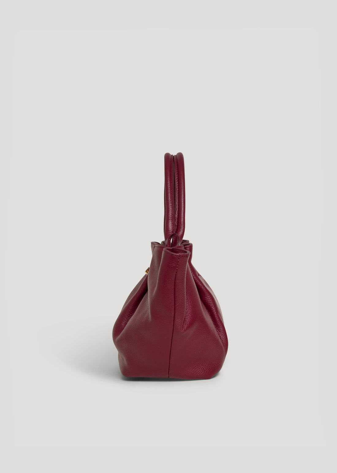 Charlène Bag in Burgundy Togo Leather