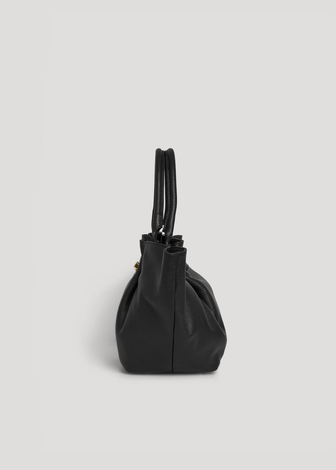 Charlène Bag in Black Togo Leather