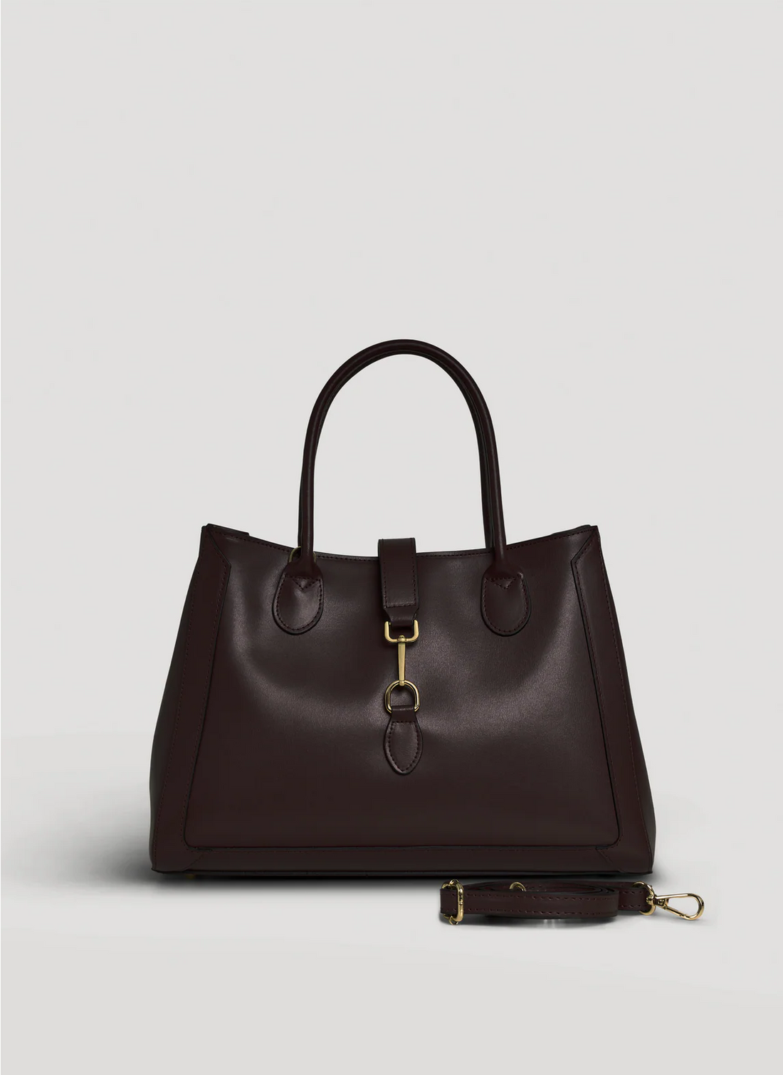 Chloe Bag in Dark Brown Brushed Leather