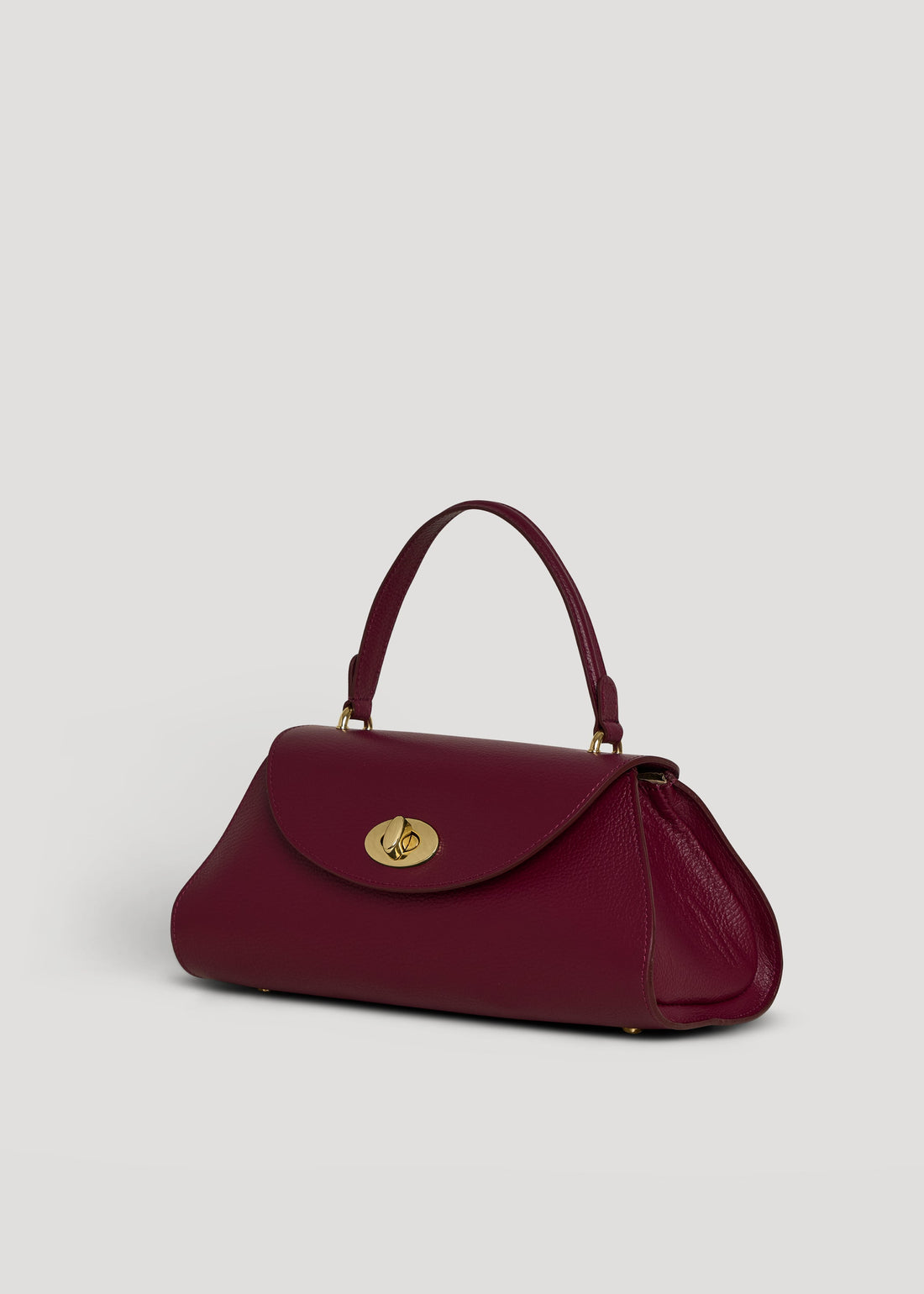 Florence Bag in Burgundy Togo Leather